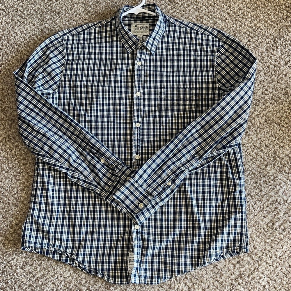 Men’s Button-Down Dress Shirt - Lucky Brand - Size L
